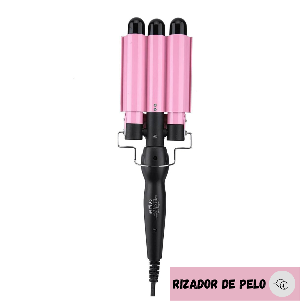 Rizador de pelo 3 tubos profesional